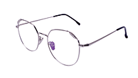 Soigné Female Round Spectacle Frame.Silver-Medium