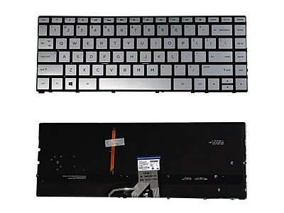 Laptop Keyboard Compatible for HP Spectre X360 13-AD 13-AC 15-BL Silver Colour with Backlight Laptop Keyboard Compatible for HP Spectre X360 13-AD 13-AC 15-BL Silver Colour with Backlight