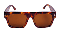 Soigné Unisex Oversized Square Sunglasses.Tortoise Print