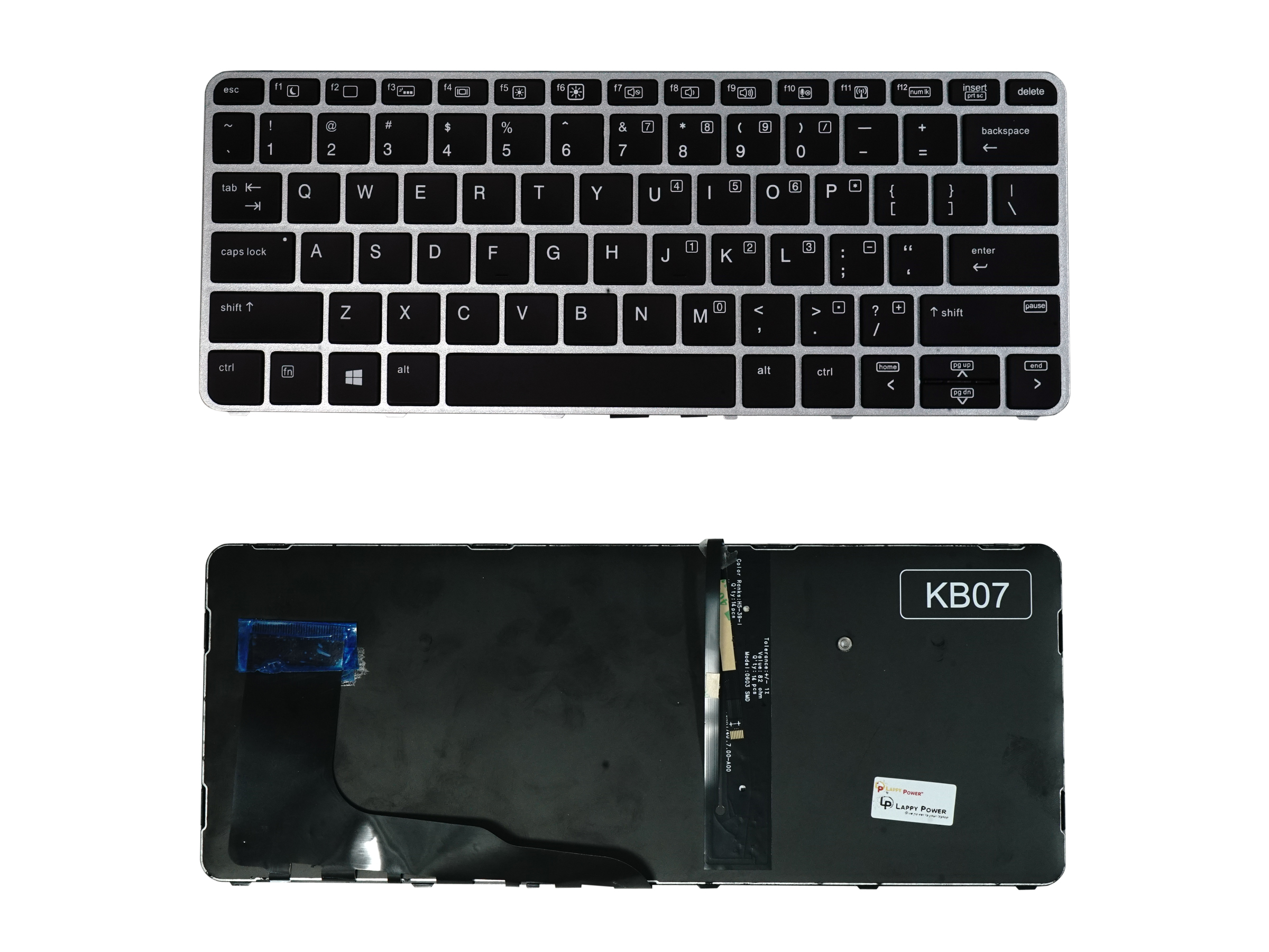 HP 820 G3 Keyboard Replacement Backlight Without Mouse HP 820 G3 Keyboard Replacement Backlight Without Mouse