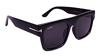 Soigné Unisex Oversized Square Sunglasses.Matte Black