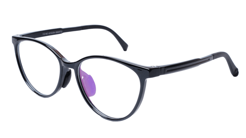 Soigné Kids Small Cateye Spectacle Frame.Black(7-12)Y-Girl