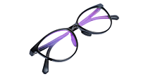 Soigné Kids Small Cateye Spectacle Frame.Black(7-12)Y-Girl