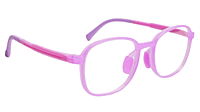 Soigné Kids Small Square Spectacle Frame.Dark Pink(7-12)Y-Girl