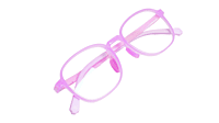 Soigné Kids Small Square Spectacle Frame.Dark Pink(7-12)Y-Girl