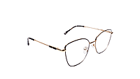 Soigné Female Medium Cat Eye Spectacle Frame.Black&Golden