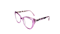 Soigné Female Oversize Cat Eye Spectacle Frame.Purple Soigné Female Oversize Cat Eye Spectacle Frame.Purple