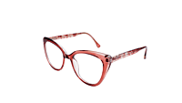 Soigné Female Oversize Cat Eye Spectacle Frame.Maroon