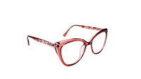 Soigné Female Oversize Cat Eye Spectacle Frame.Maroon