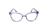 Soigné Female Oversize Cat Eye Spectacle Frame.Blue