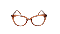 Soigné Female Oversize Cat Eye Spectacle Frame.Brown Soigné Female Oversize Cat Eye Spectacle Frame.Brown