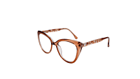 Soigné Female Oversize Cat Eye Spectacle Frame.Brown Soigné Female Oversize Cat Eye Spectacle Frame.Brown