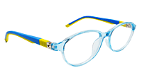 Soigné Kids&Teens Oval Spectacle Frame.Blue&Yellow.(10-14)Y-Unisex