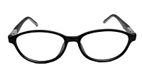 Soigné Kids&Teens Oval Spectacle Frame.Black&Gray.(10-14)Y-Unisex