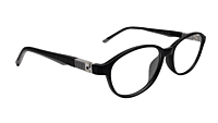 Soigné Kids&Teens Oval Spectacle Frame.Black&Gray.(10-14)Y-Unisex