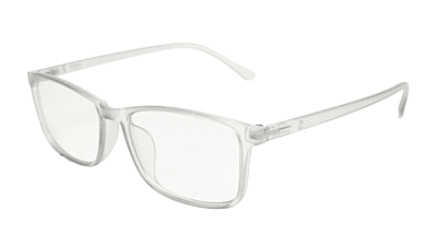 Soigné Unisex Large Rectangular Spectacle Frame.Matte Gray