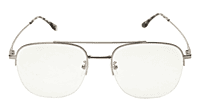 Soigné Unisex Half Rimmed Square Spectacle Frame.Gray-Large