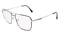 Soigné Unisex Rectangular Spectacle Frame.Silver&Gold-Medium
