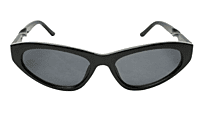 Soigné Female Large Cat Eye Sunglasses.Glossy Black Color Soigné Female Large Cat Eye Sunglasses.Glossy Black Color