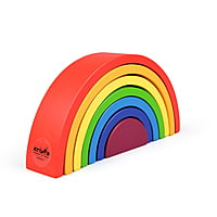 Rainbow Stacker | Ages 3+ 14 Colourful Stacking Pieces | Balance, Sequencing & Open-Ended Construction