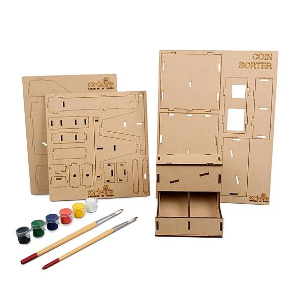 Make Your Own Coin Sorter | Pre-Cut MDF STEM Model | Age 8+