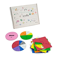 Fraction Circles | Age 8+ | 9 Segmented Circles + 1 Decimal Circle