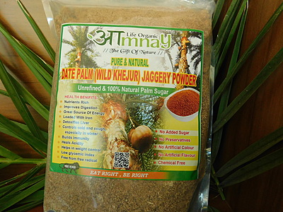 Date Palm (Wild Deshi Khajur) Jaggery Powder (100% Chemical Free, No Preservative)