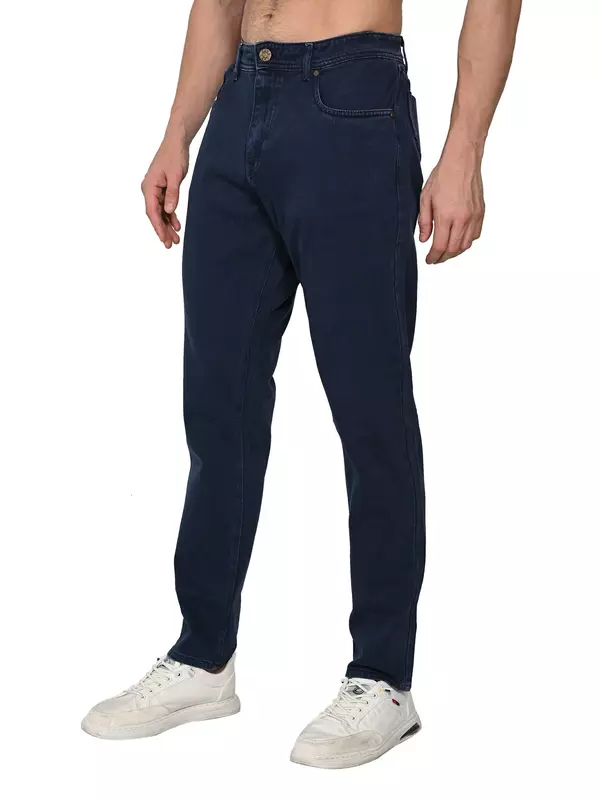 Raw Edge Twill Jean Deep Navy