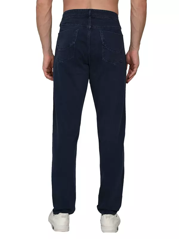 Raw Edge Twill Jean Deep Navy