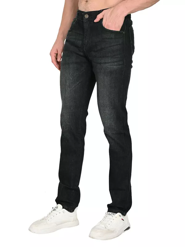 Slim Tapered Jean Coal Black
