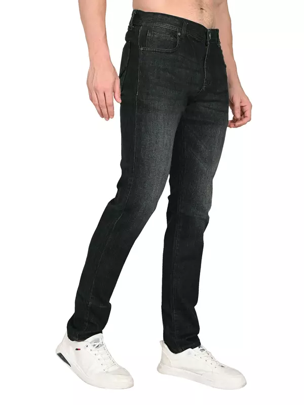 Slim Tapered Jean Coal Black