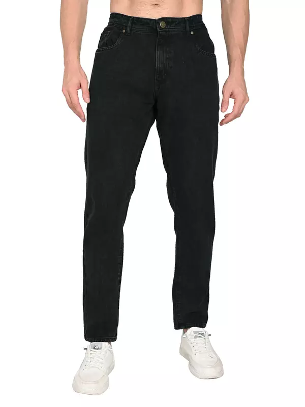 Raw Edge Twill Jean Black Core