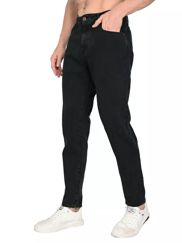 Raw Edge Twill Jean Black Core