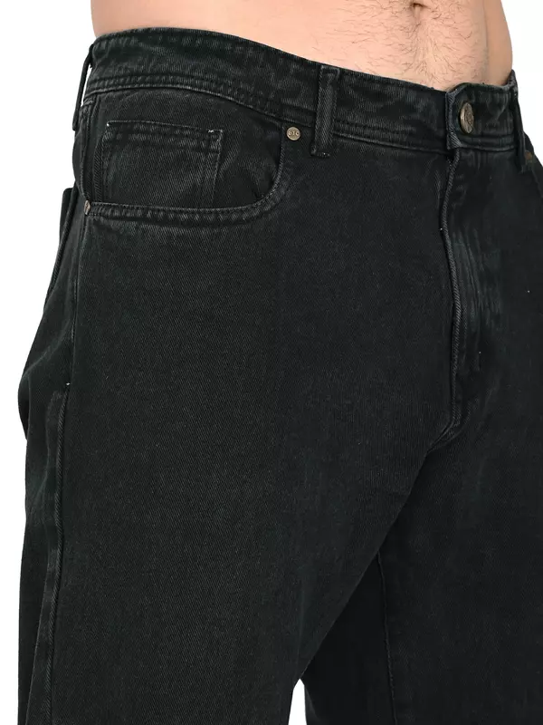 Raw Edge Twill Jean Black Core
