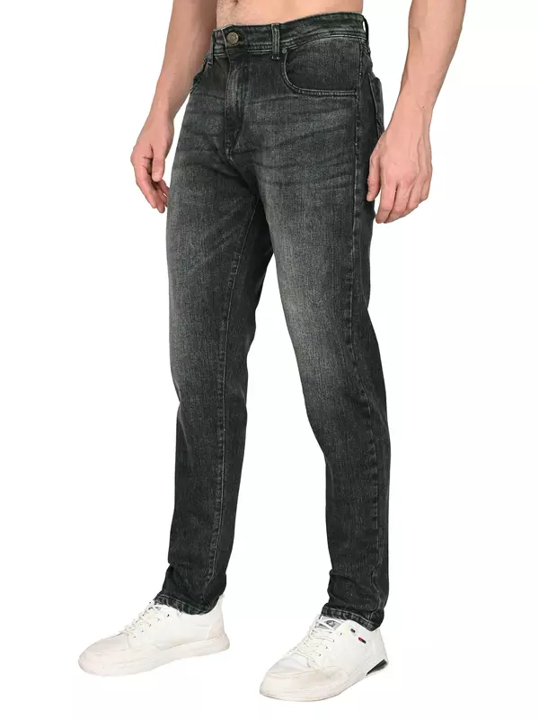 Slim Tapered Jean Shadow Black
