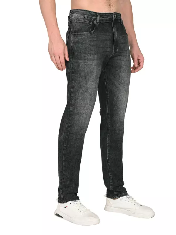 Slim Tapered Jean Shadow Black