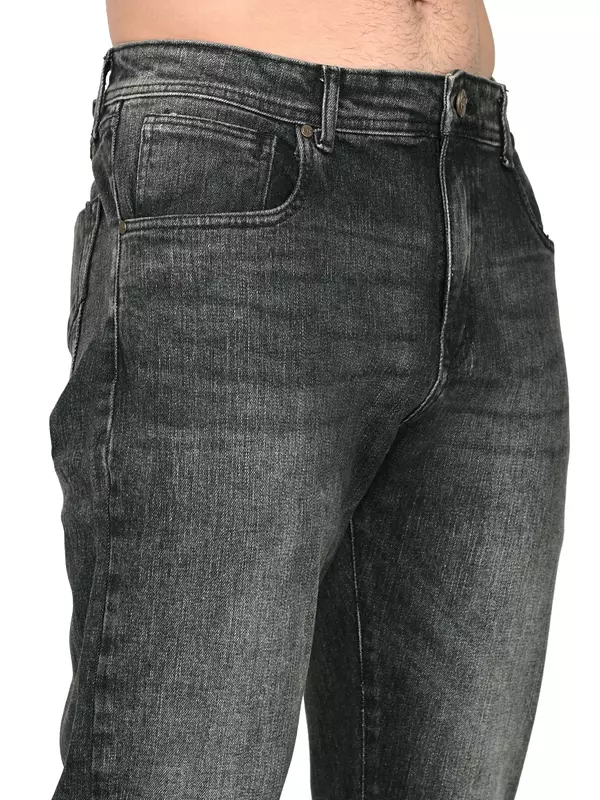 Slim Tapered Jean Shadow Black