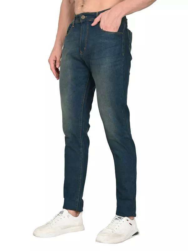 Slim Tapered Jean Olive Indigo