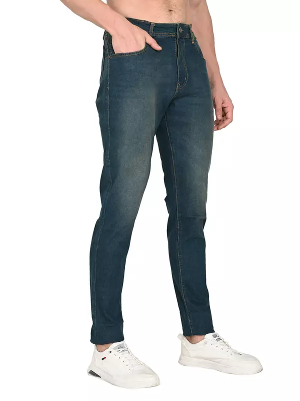 Slim Tapered Jean Olive Indigo