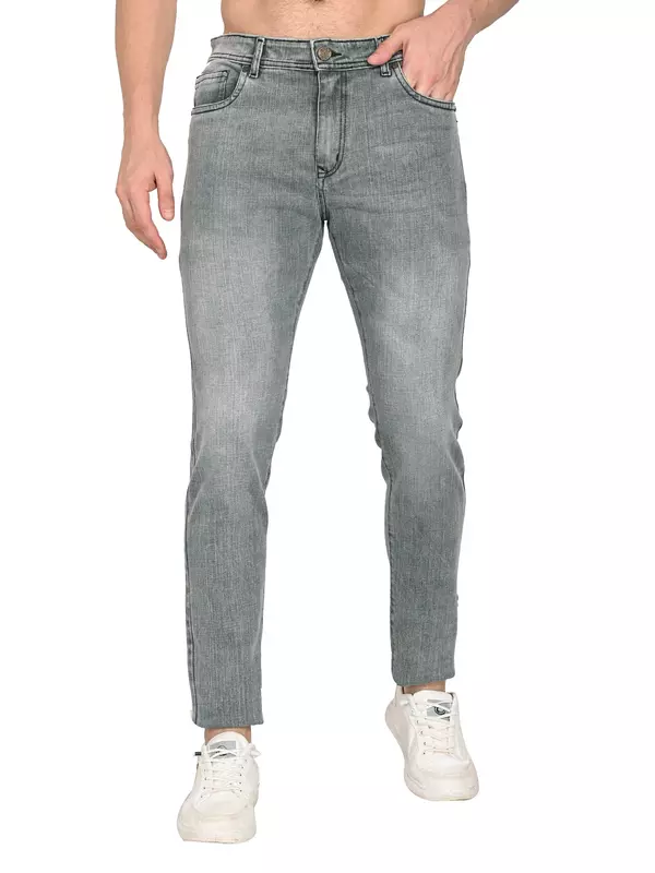 Slim Tapered Jean Smoke Gray