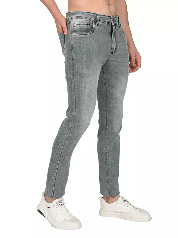 Slim Tapered Jean Smoke Gray