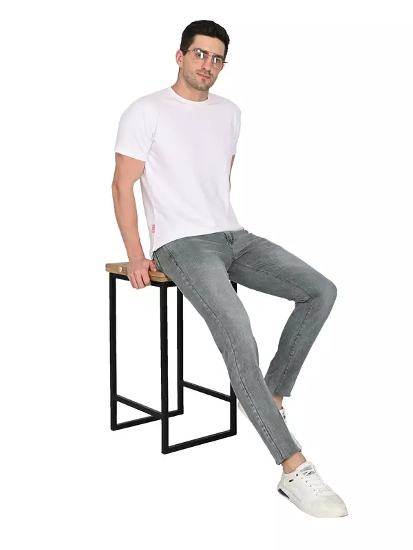 Slim Tapered Jean Smoke Gray