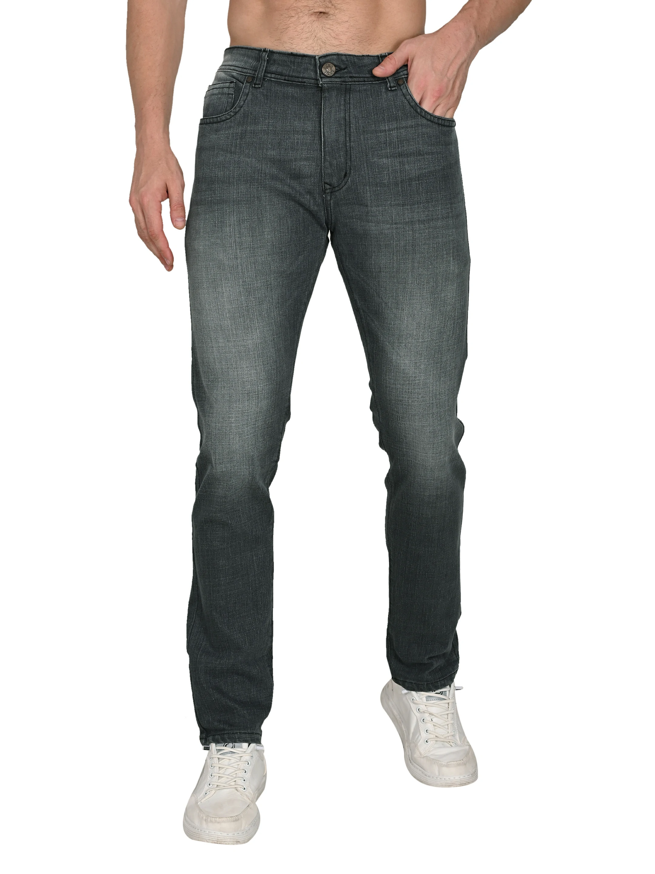 Slim Tapered Jean Stone Gray