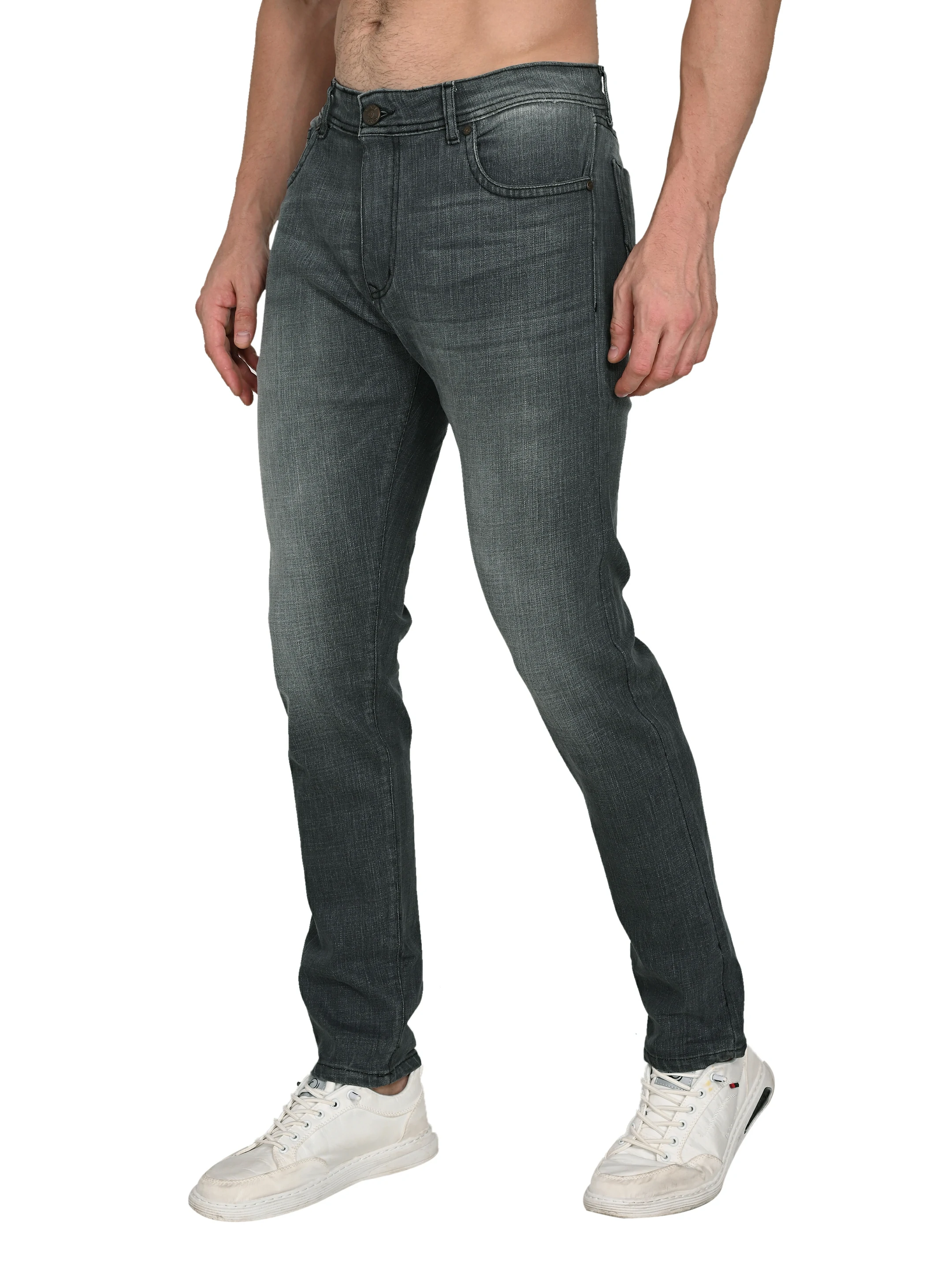 Slim Tapered Jean Stone Gray