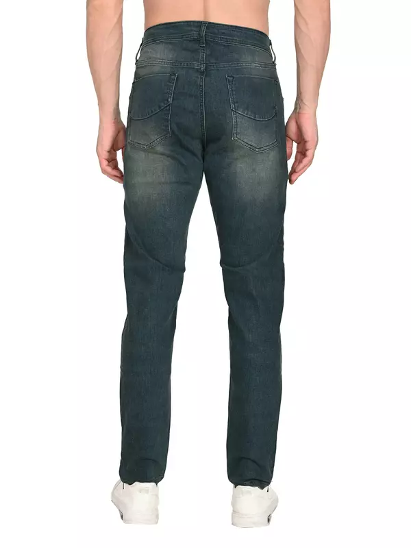 Slim Tapered Jean Olive Navy