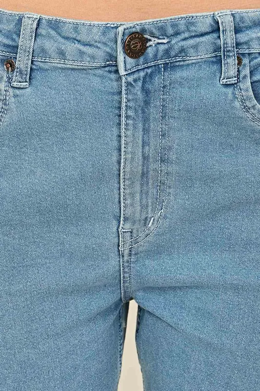 Women's Slim Fit Denim with Raw Edge Hem