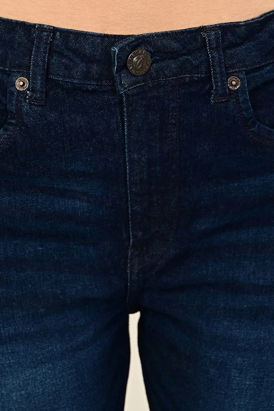 Women's Slim Fit Denim with Raw Edge Hem