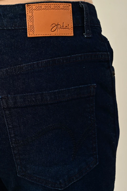 Women's Slim Fit Denim with Raw Edge Hem