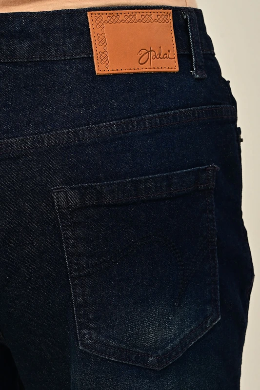 Women's Slim Fit Denim with Raw Edge Hem