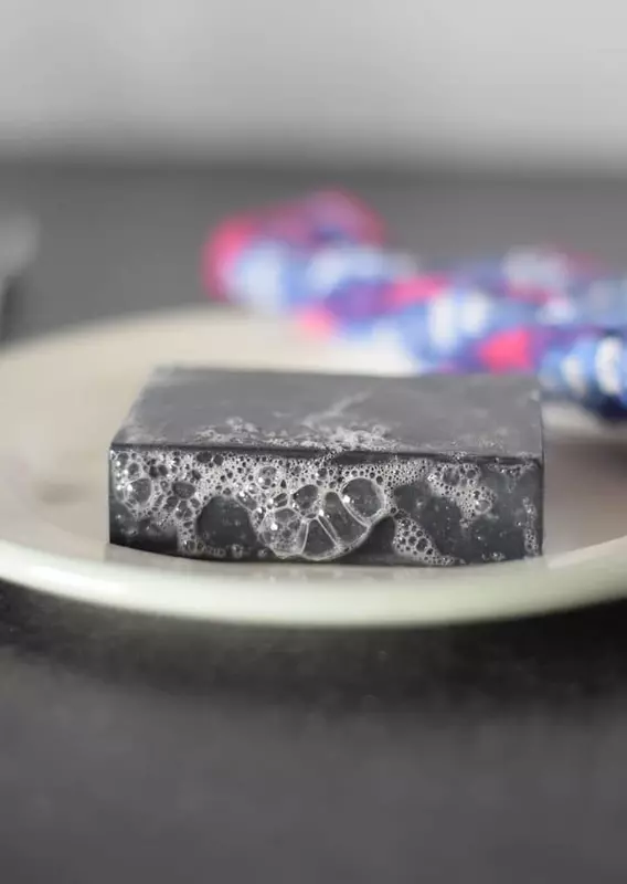 charcoal goat milk soap